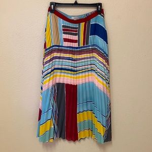 Pleated Multicolor Skirt